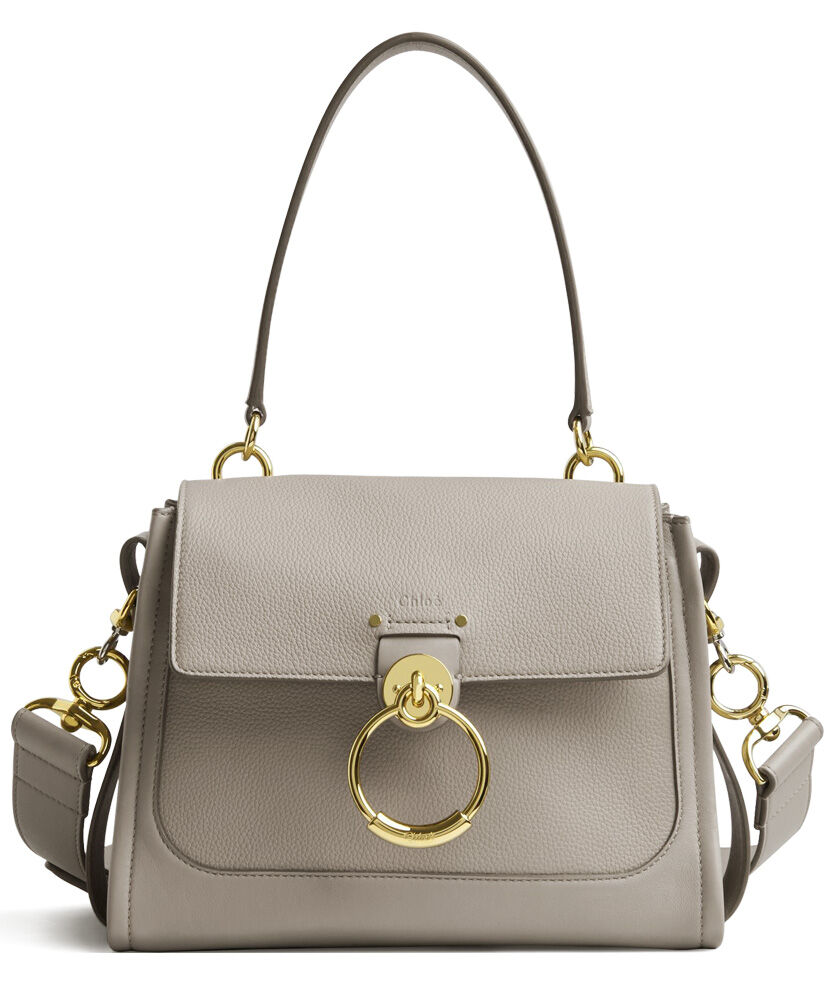 Chloe Small Tess Day Bag Shoulder Bag Light Gray